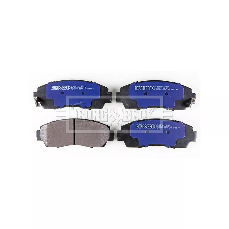 Jeu de 4 plaquettes de frein avant BORG & BECK BBP2204 - Visuel 2