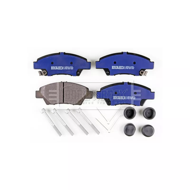 Jeu de 4 plaquettes de frein avant BORG & BECK BBP2207 - Visuel 2