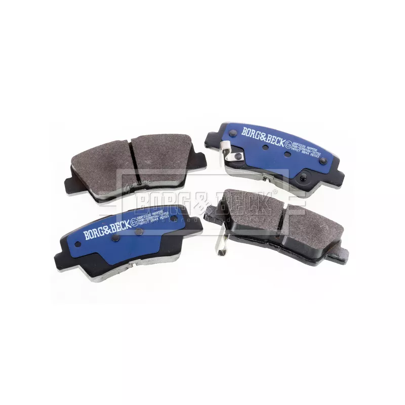 Jeu de 4 plaquettes de frein arrière BORG & BECK BBP2220 - Visuel 2