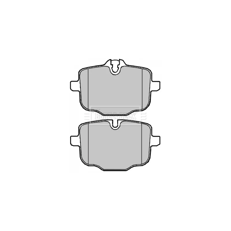 Jeu de 4 plaquettes de frein arrière BORG & BECK BBP2226 - Visuel 1