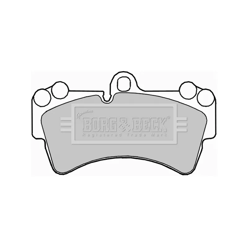 Jeu de 4 plaquettes de frein avant BORG & BECK BBP2236 - Visuel 1