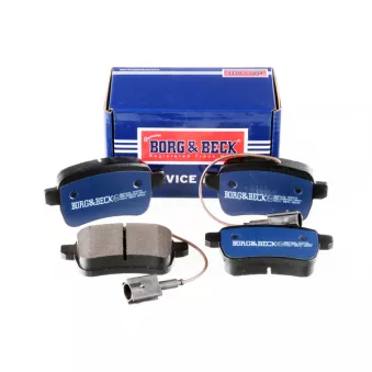 Jeu de 4 plaquettes de frein arrière BORG & BECK OEM 77365357