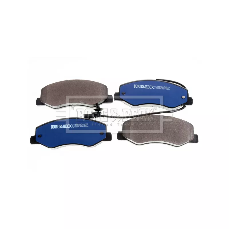 Jeu de 4 plaquettes de frein arrière BORG & BECK BBP2268 - Visuel 2