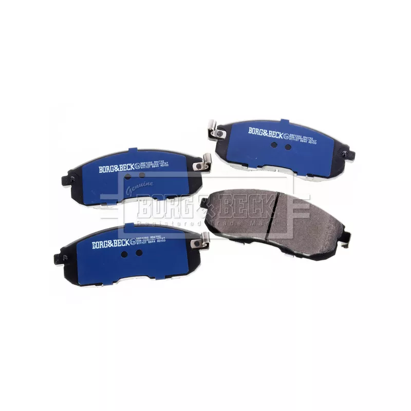 Jeu de 4 plaquettes de frein avant BORG & BECK BBP2282 - Visuel 2