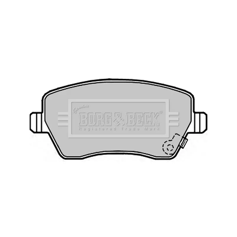 Jeu de 4 plaquettes de frein avant BORG & BECK BBP2297 - Visuel 1