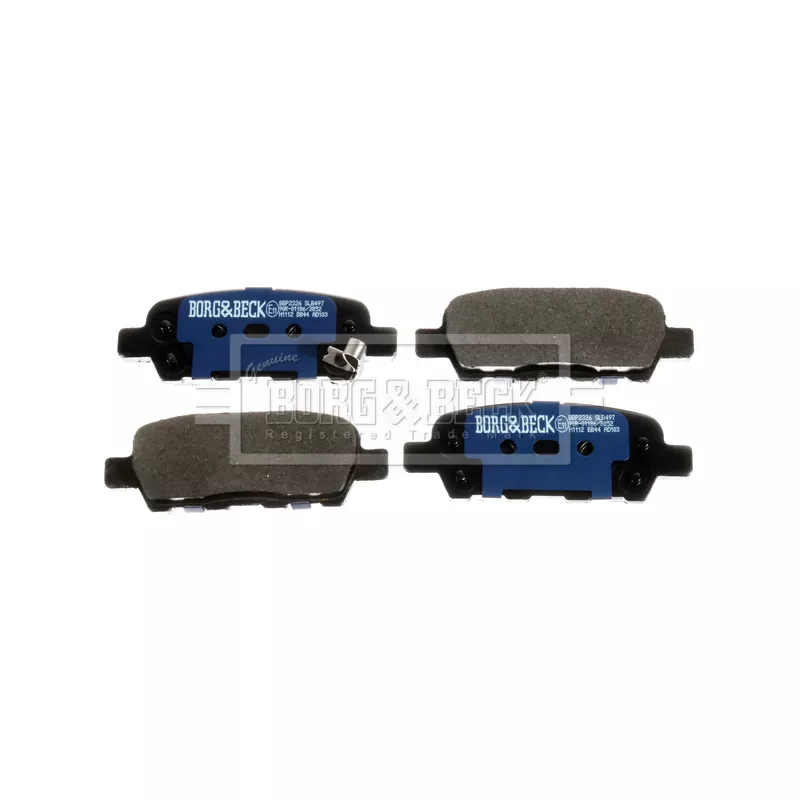 Jeu de 4 plaquettes de frein arrière BORG & BECK BBP2326 - Visuel 2