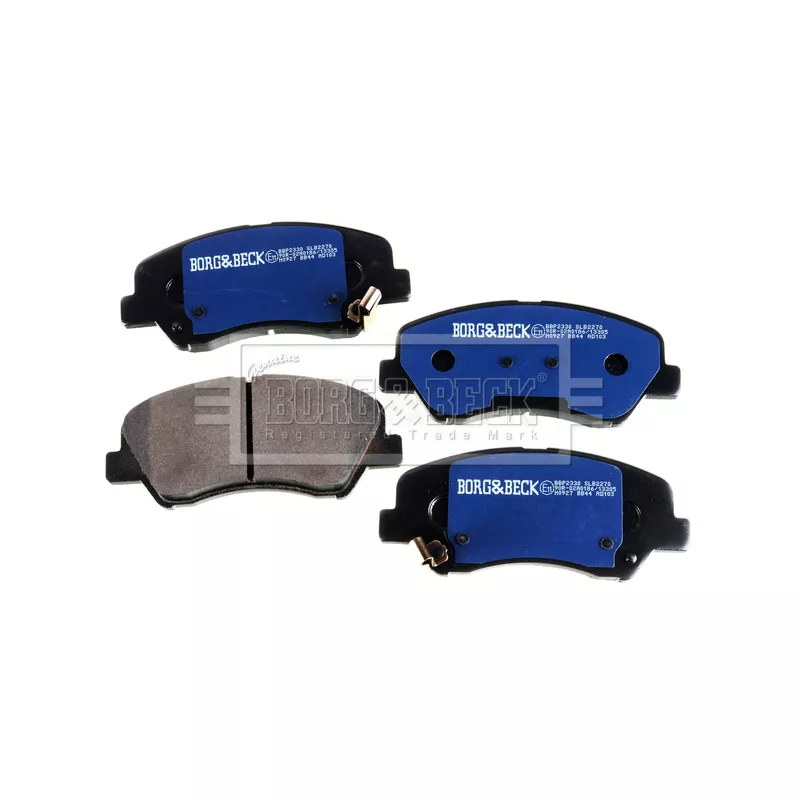 Jeu de 4 plaquettes de frein avant BORG & BECK BBP2330 - Visuel 2