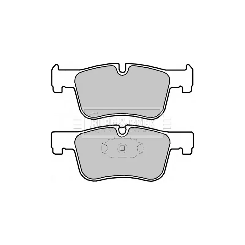 Jeu de 4 plaquettes de frein avant BORG & BECK BBP2334 - Visuel 2