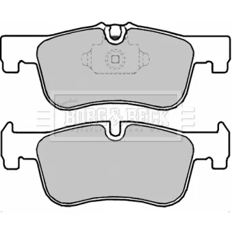 Jeu de 4 plaquettes de frein avant BORG & BECK OEM 34116858910
