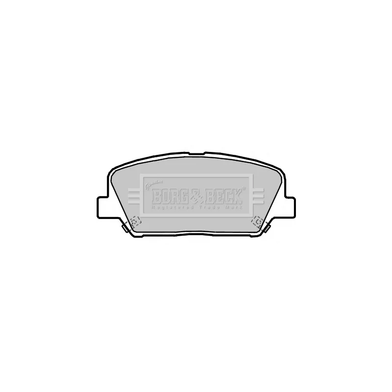 Jeu de 4 plaquettes de frein avant BORG & BECK BBP2364 - Visuel 1