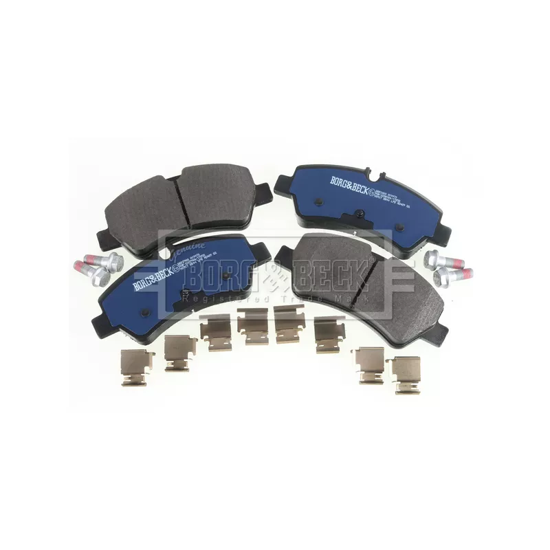 Jeu de 4 plaquettes de frein arrière BORG & BECK BBP2409 - Visuel 2