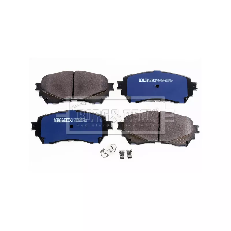 Jeu de 4 plaquettes de frein avant BORG & BECK BBP2411 - Visuel 2