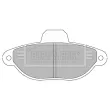BORG & BECK BBP2428 - Jeu de 4 plaquettes de frein avant