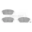 BORG & BECK BBP2454 - Jeu de 4 plaquettes de frein avant