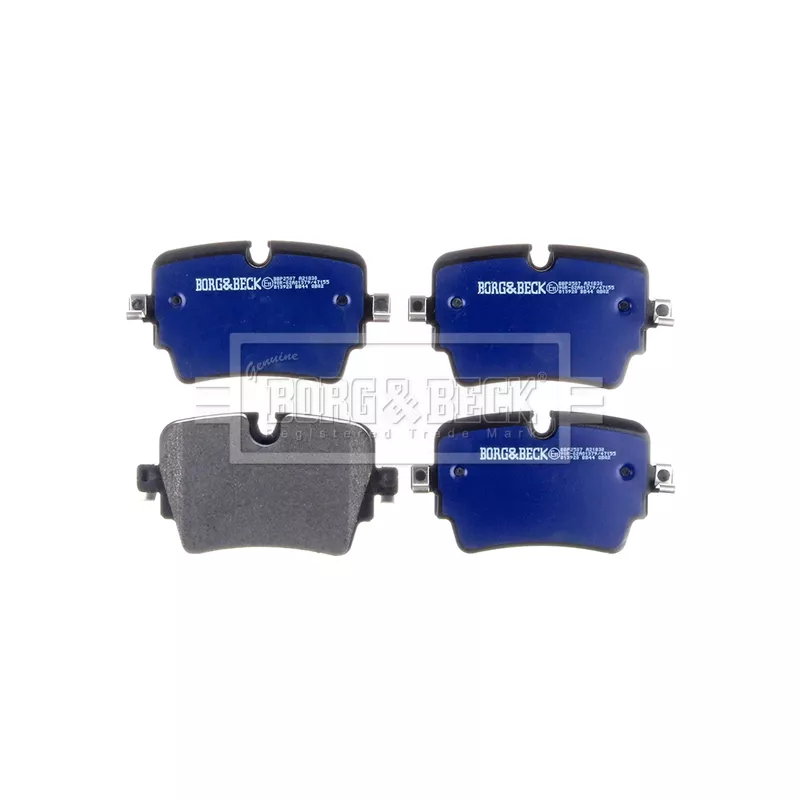 Jeu de 4 plaquettes de frein arrière BORG & BECK BBP2507 - Visuel 1