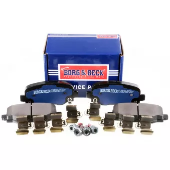 Jeu de 4 plaquettes de frein arrière BORG & BECK OEM 77367145