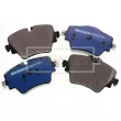 BORG & BECK BBP2527 - Jeu de 4 plaquettes de frein avant