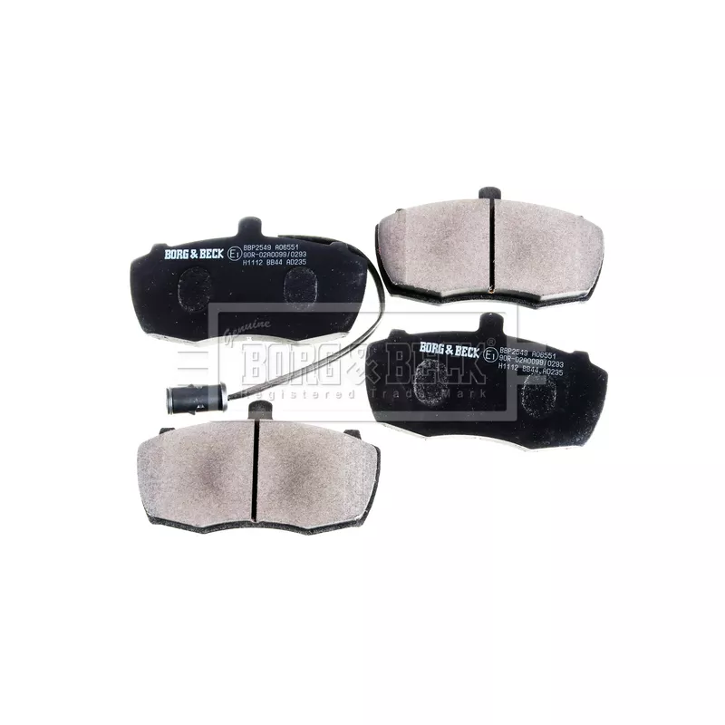 Jeu de 4 plaquettes de frein avant BORG & BECK BBP2549 - Visuel 2