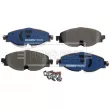 BORG & BECK BBP2550 - Jeu de 4 plaquettes de frein avant