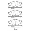 BORG & BECK BBP2550 - Jeu de 4 plaquettes de frein avant