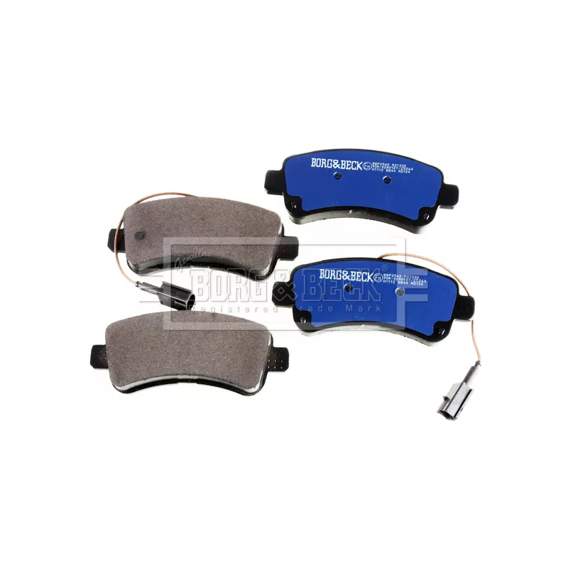 Jeu de 4 plaquettes de frein arrière BORG & BECK BBP2560 - Visuel 2