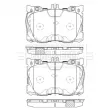 BORG & BECK BBP2587 - Jeu de 4 plaquettes de frein avant
