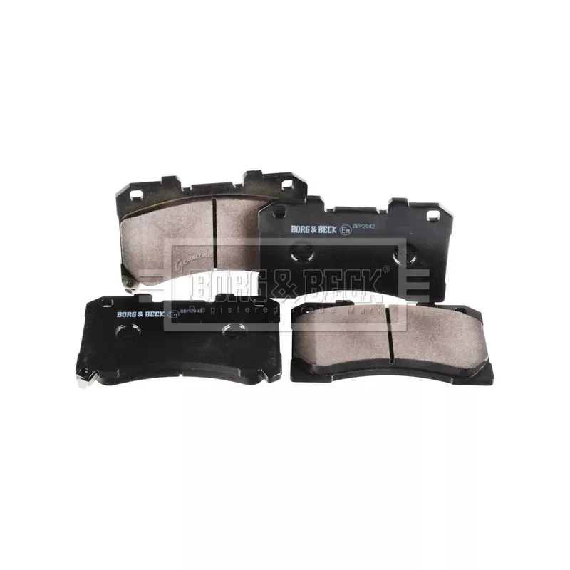 Jeu de 4 plaquettes de frein avant BORG & BECK BBP2942 - Visuel 1