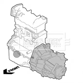 BORG & BECK BEM3649 - Support moteur