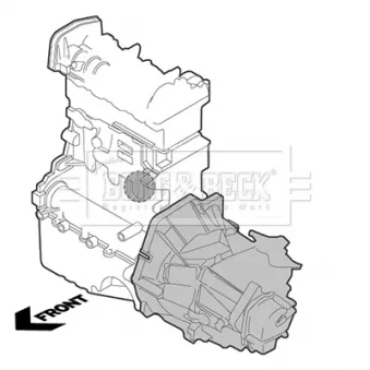 BORG & BECK BEM3703 - Support moteur