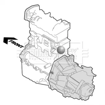 BORG & BECK BEM4459 - Support moteur