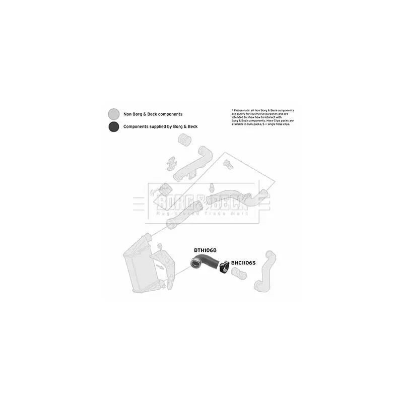 Gaine de suralimentation BORG & BECK BTH1068 - Visuel 2