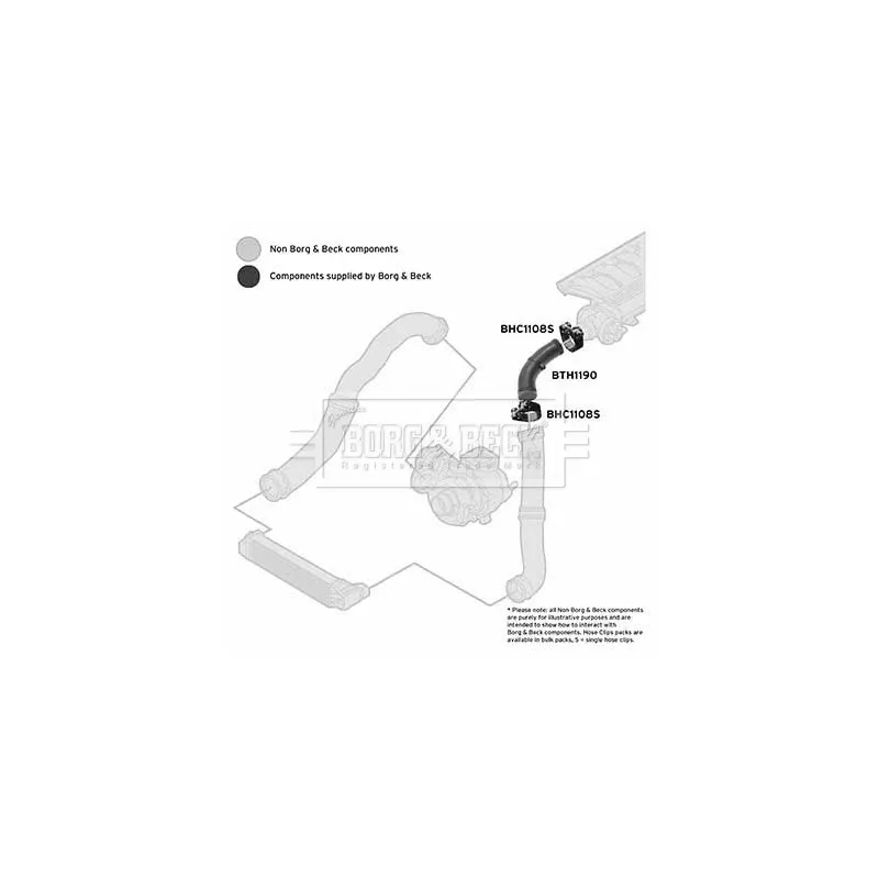 Gaine de suralimentation BORG & BECK BTH1190 - Visuel 2