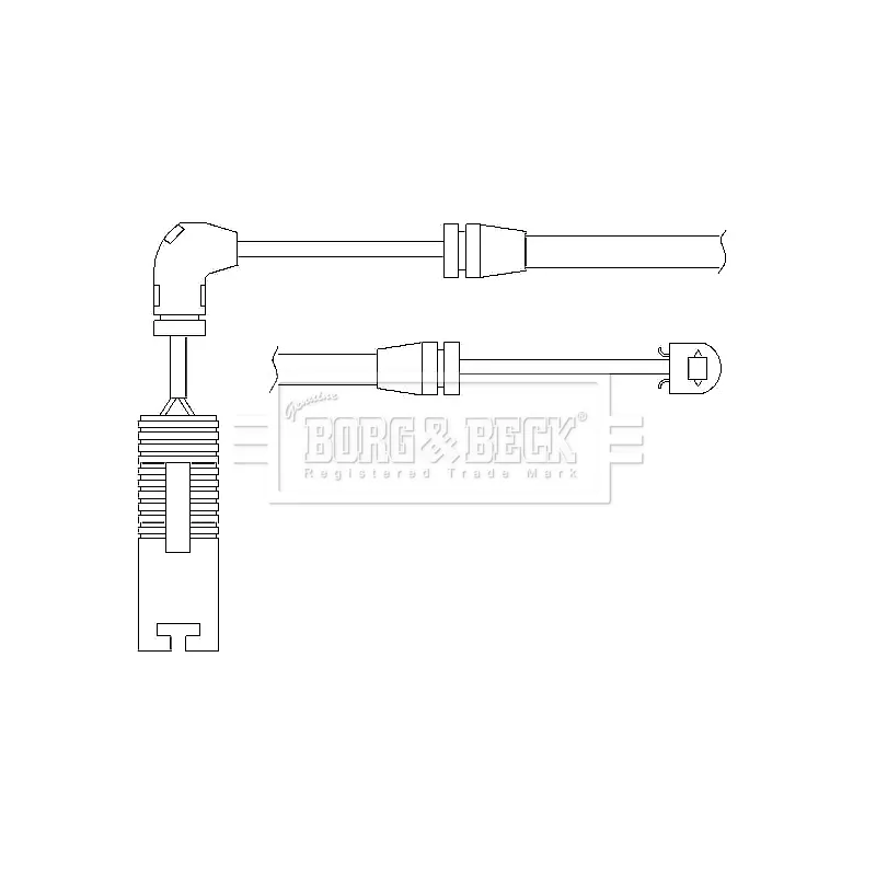 Contact d'avertissement, usure des plaquettes de frein BORG & BECK BWL3012 - Visuel 1