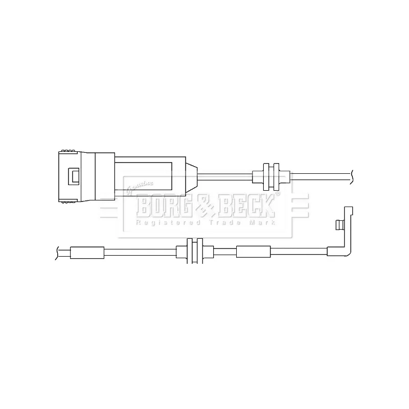 Contact d'avertissement, usure des plaquettes de frein BORG & BECK BWL3022 - Visuel 1