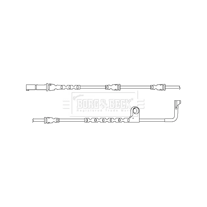 Contact d'avertissement, usure des plaquettes de frein BORG & BECK BWL3034 - Visuel 1