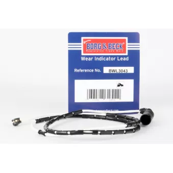 Contact d'avertissement, usure des plaquettes de frein BORG & BECK BWL3043