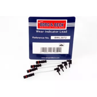 Contact d'avertissement, usure des plaquettes de frein BORG & BECK OEM 1265402017