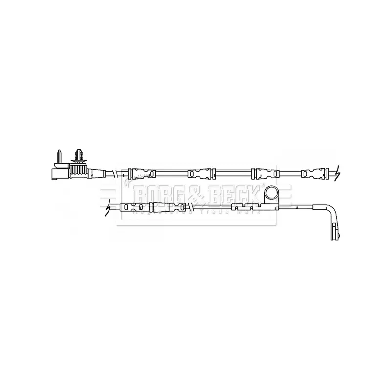 Contact d'avertissement, usure des plaquettes de frein BORG & BECK BWL3149 - Visuel 2