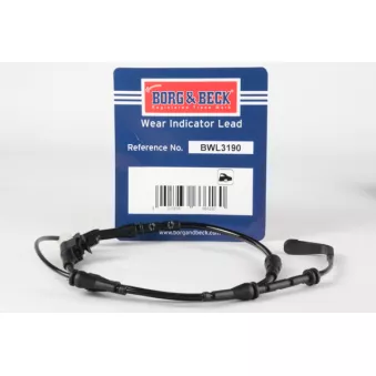 Contact d'avertissement, usure des plaquettes de frein BORG & BECK OEM LR072544