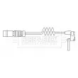 BORG & BECK BWL3195 - Contact d'avertissement, usure des plaquettes de frein