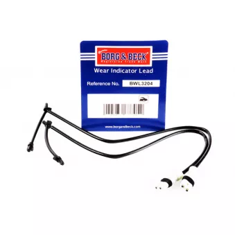 Contact d'avertissement, usure des plaquettes de frein BORG & BECK BWL3204