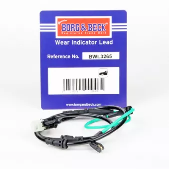 Contact d'avertissement, usure des plaquettes de frein BORG & BECK BWL3265