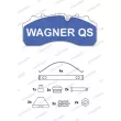 Jeu de 4 plaquettes de frein WAGNER [2910804950]