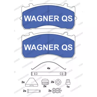 WAGNER 2911504950 - Jeu de 4 plaquettes de frein