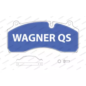 WAGNER 2918104950 - Jeu de 4 plaquettes de frein
