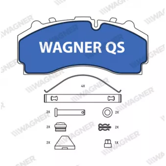 WAGNER 2933104950 - Jeu de 4 plaquettes de frein