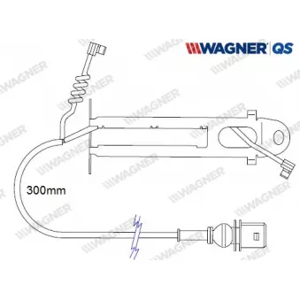 WAGNER 587033W - Contact d'avertissement, usure des plaquettes de frein