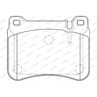 WAGNER WBP23945A - Jeu de 4 plaquettes de frein avant
