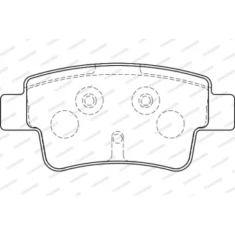 Jeu de 4 plaquettes de frein avant WAGNER [WBP24349B]