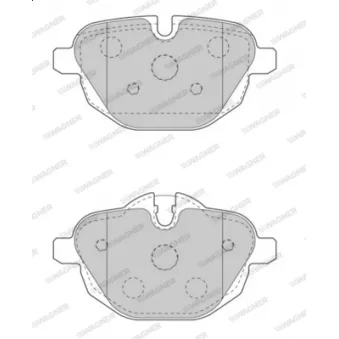 WAGNER WBP24561A - Jeu de 4 plaquettes de frein avant